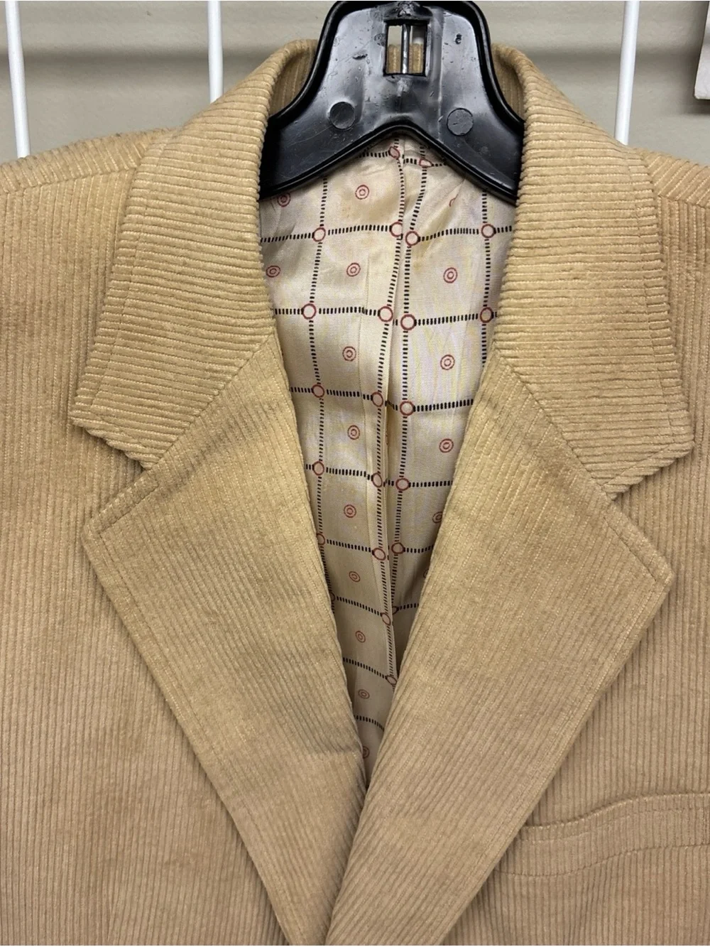Vintage McGregor Corduroy Blazer NWT 42R Deadstock Dark Academia Camel Tan